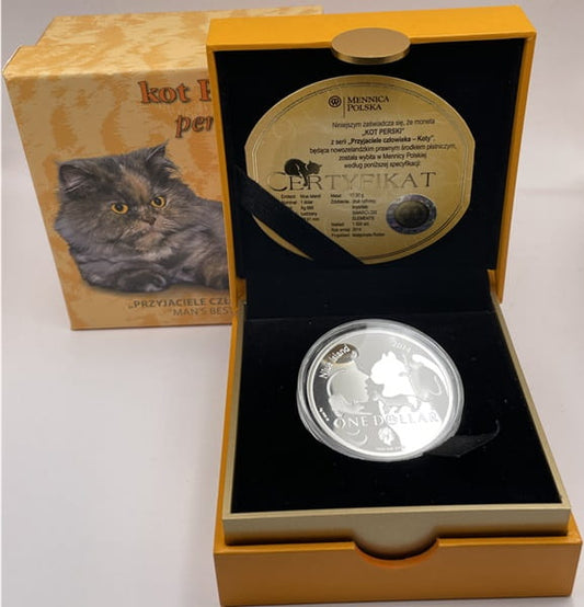 1 dolar kot perski Przyjaciele Człowieka 2014 r.