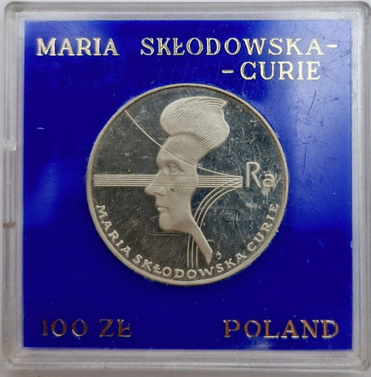 100 zł Maria Skłodowska-Curie 1974
