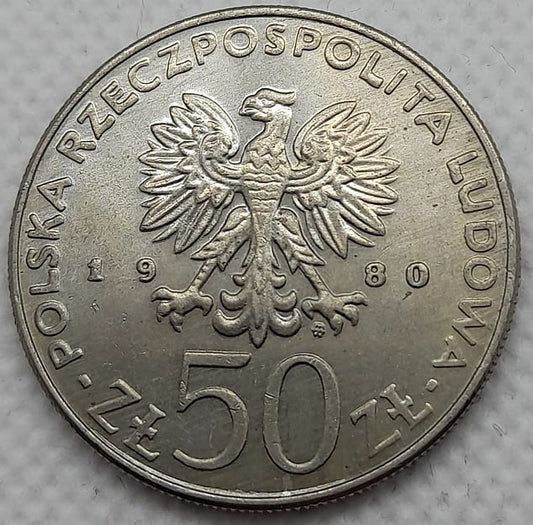 Moneta 50 zł Bolesław Chrobry 1980