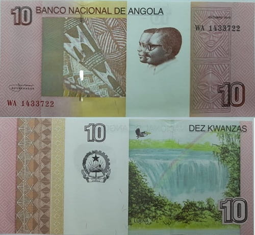 Angola banknot 10 kwanzas 2012 UNC