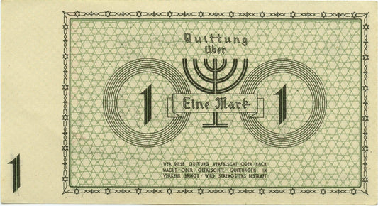 Banknot 1 marka 1940 Getto w Łodzi