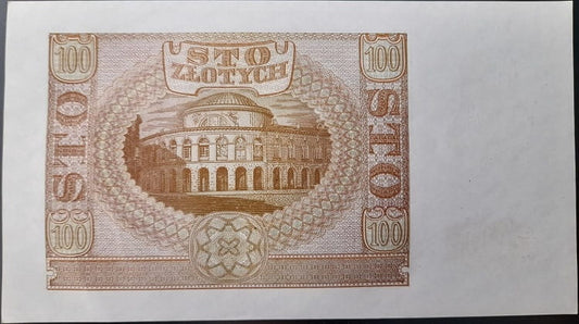 Banknot 100 zł 1940 stan 1