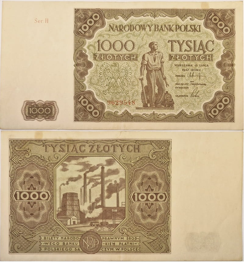 Banknot 1000 zł 1947