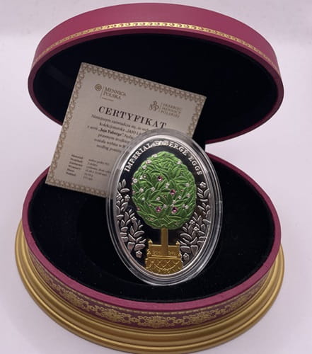 Faberge 2 dollars 2012 r. Jajo Laurowe 111 szt.