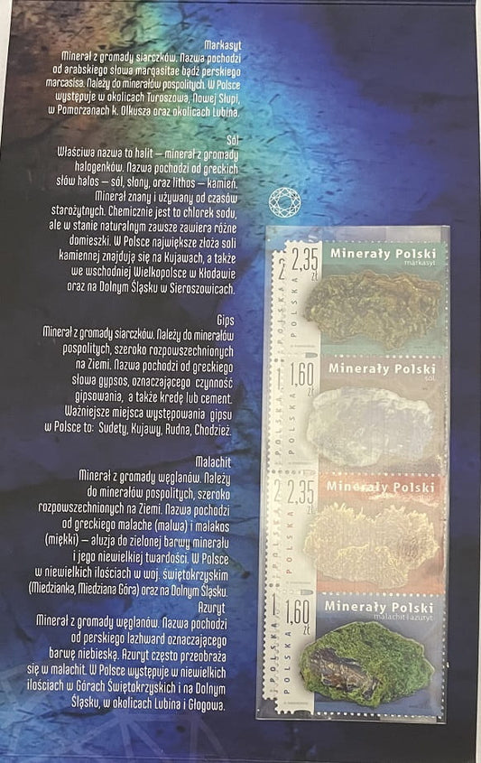 Folder Minerały Polskie 2013