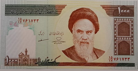 Iran banknot 1000 Rials 2004 UNC