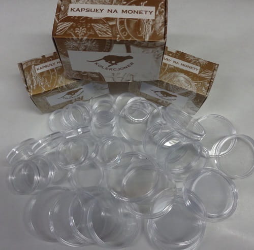 Kapsle na monety Kolekcjoner 24,5 mm 10 szt