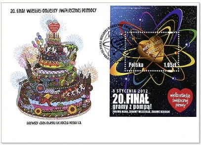 Koperta FDC 20 finał WOŚP 2012