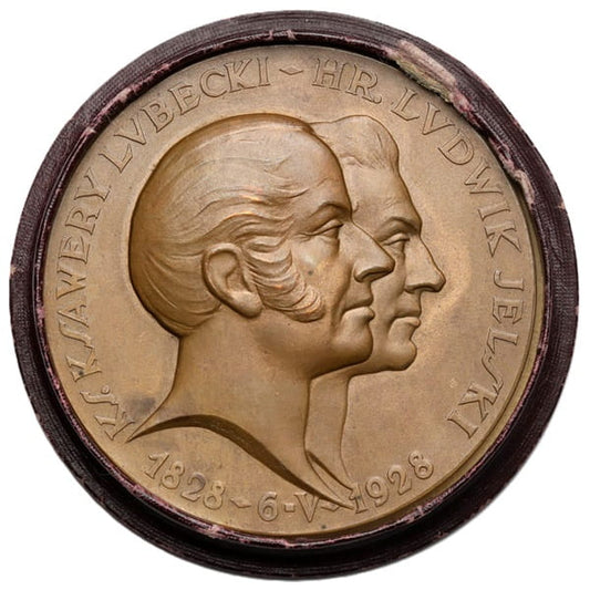 Medal 100-lecie Banku Polskiego 1829 -1929 pudełko 1928