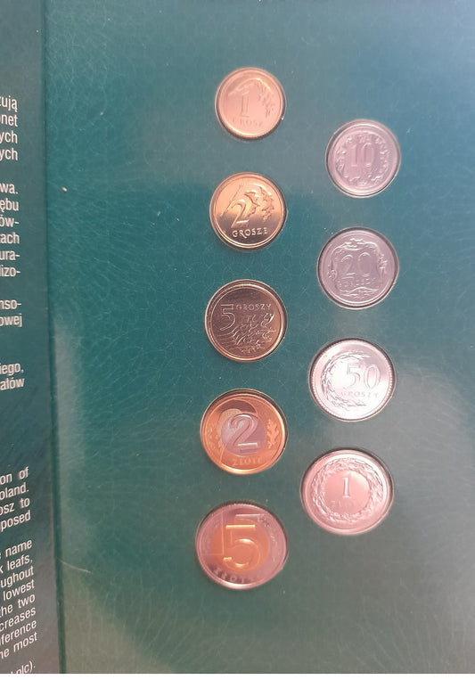 Zestaw miniatury polskich monet 2008