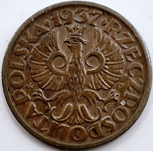 Moneta 1 grosz 1937