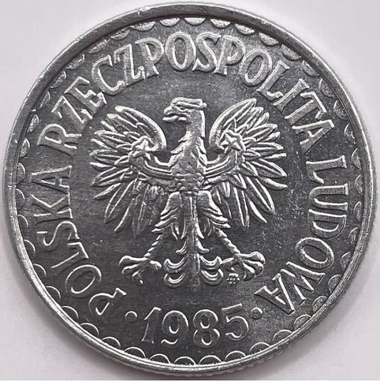 Moneta 1 złoty 1985 stan 1
