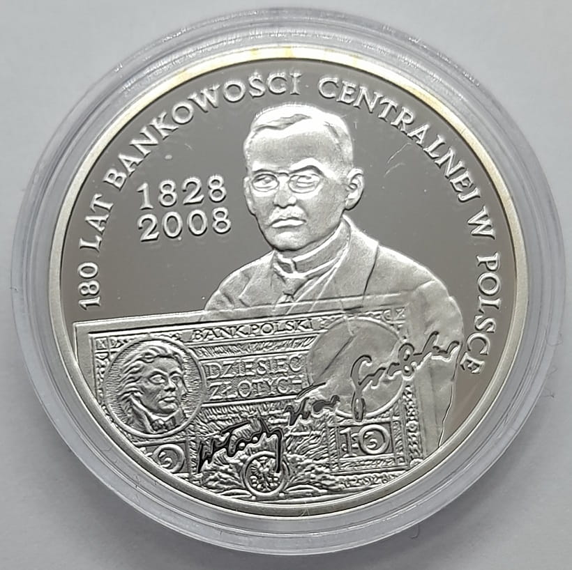 Moneta 10 zł 180 lat Bankowości Centralnej w Polsce 2009