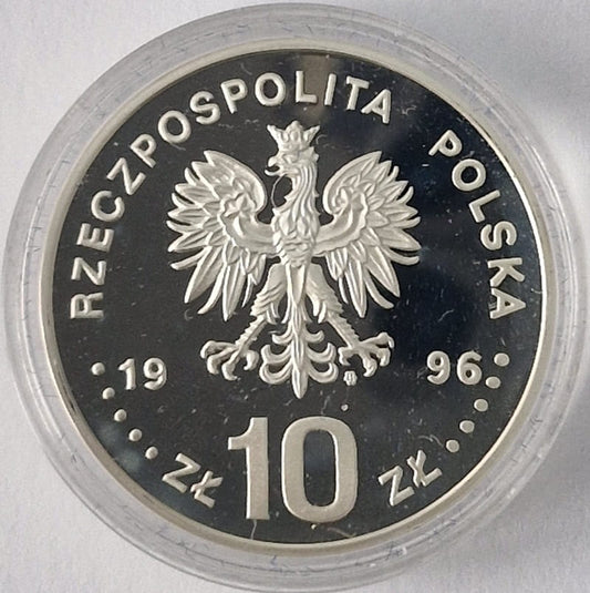 Moneta 10 zł 200-lecie powstania Mazurka Dąbrowskiego 1996