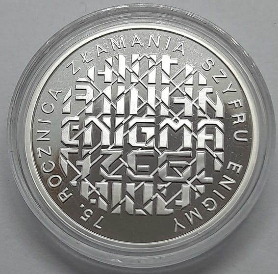 Moneta 10 zł 75 lat złamania szyfru Enigmy - Enigma 2007