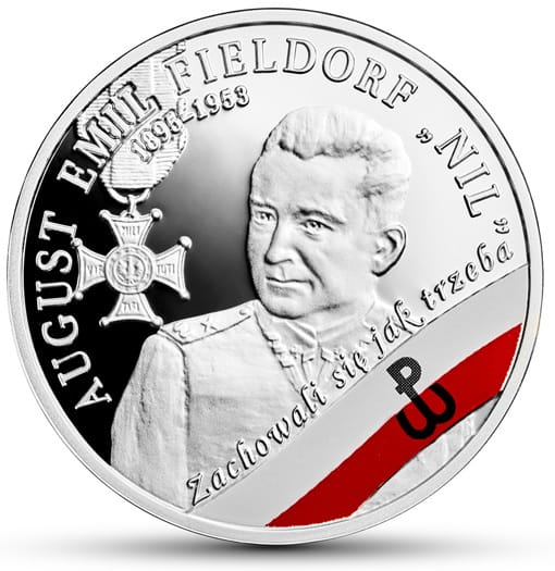 Moneta 10 zł August Emil Fieldorf "Nil" 2018 r.