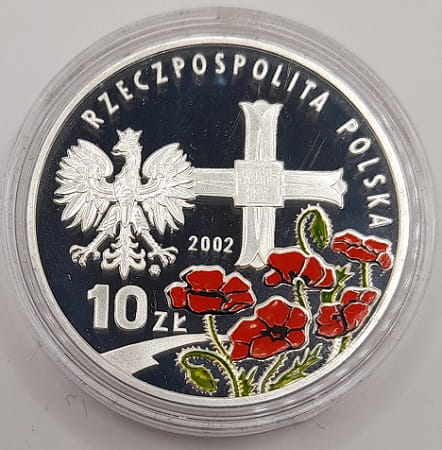 Moneta 10 zł generał Władysław Anders 2002 r.