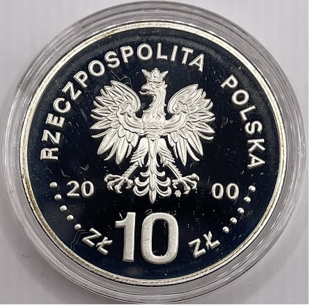 Moneta 10 zł Jan Kazimierz popiersie 2000