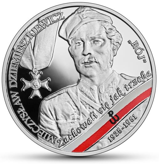 Moneta 10 zł Mieczysław Dziemieszkiewicz "Rój" 2020 r.