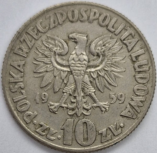 Moneta 10 zł Mikołaj Kopernik 1959 stan 3