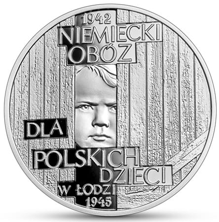 Moneta 10 zł Niemiecki obóz dla polskich dzieci w Łodzi 2022