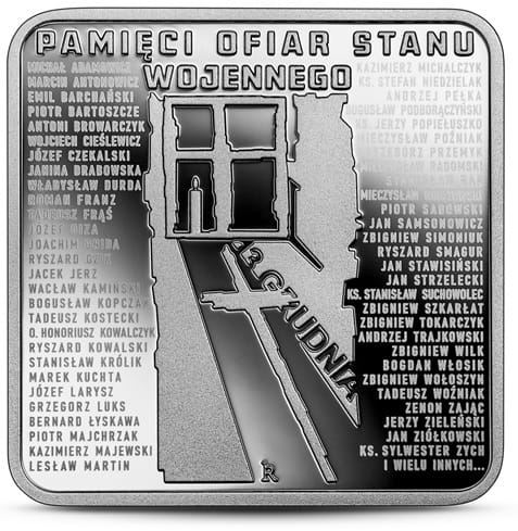 Moneta 10 zł Pamięci Ofiar Stanu Wojennego 2021