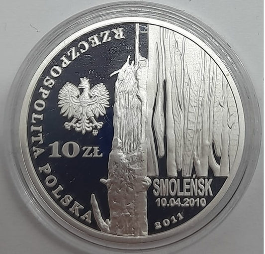 Moneta 10 zł Skrzypek Smoleńsk - Pamięci ofiar 10.04.2010 2011