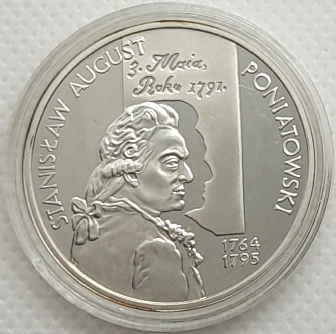 Moneta 10 zł Stanisław August Poniatowski popiersie 2005