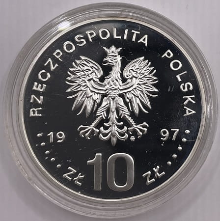 Moneta 10 zł Stefan Batory popiersie 1997