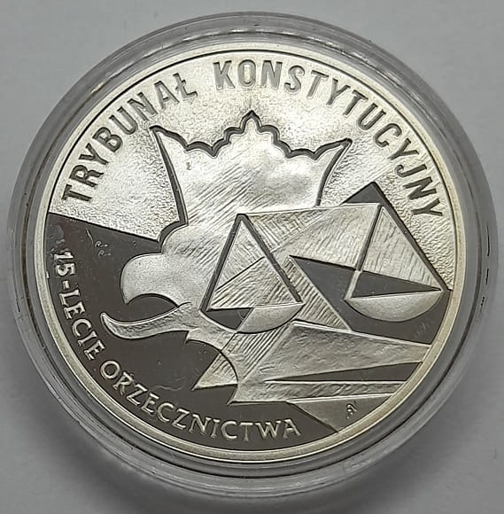 Moneta 10 zł 15-lecie Orzecznictwa Trybunał Konstytucyjny 2001 r.