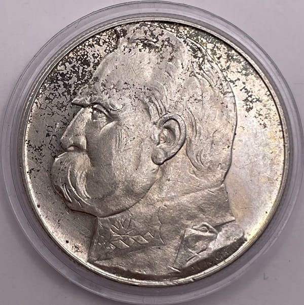 Moneta 10 złotych 1935 Józef Piłsudski stan 2