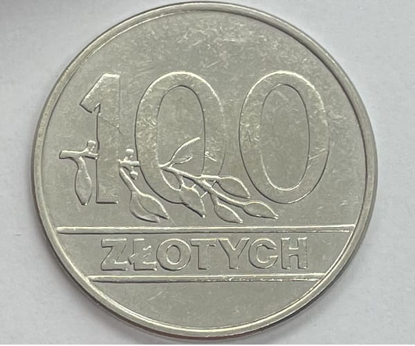 Moneta 100 zł 1990