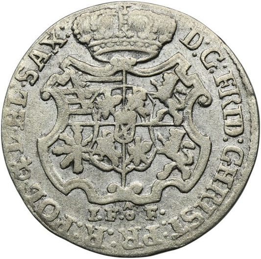 Moneta 1/12 talara dwugrosz 1763 r. Fryderyk Chrystian