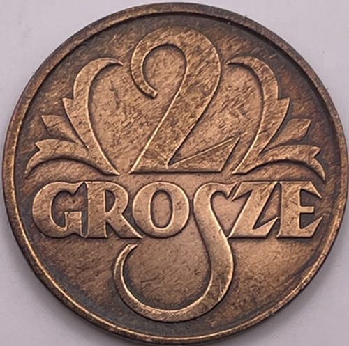 Moneta 2 grosze 1937