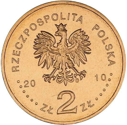 Moneta 2 zł 65 rocznica oswobodzenia Auschwitz-Birkenau 2010