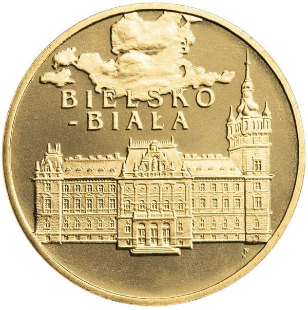 Moneta 2 zł Bielsko-Biała 2008