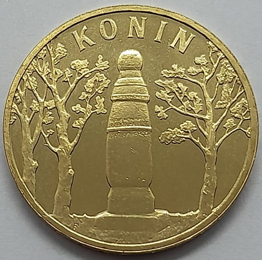 Moneta 2 zł Konin 2008