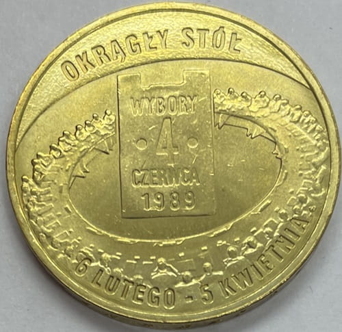 Moneta 2 zł Okrągły Stół 2009