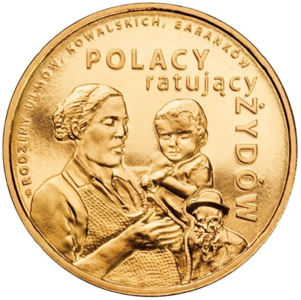 Moneta 2 zł rodzina Ulmów Kowalskich Baranków 2012