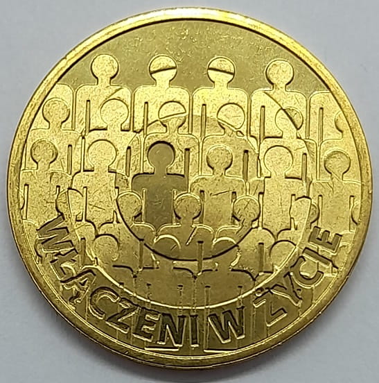 Moneta 2 zł Włączeni w życie 2013