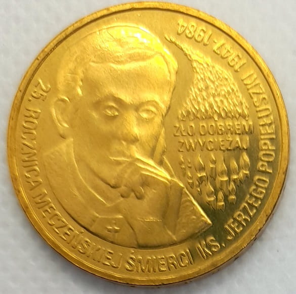 Moneta 2 zł ks Jerzy Popiełuszko 2009