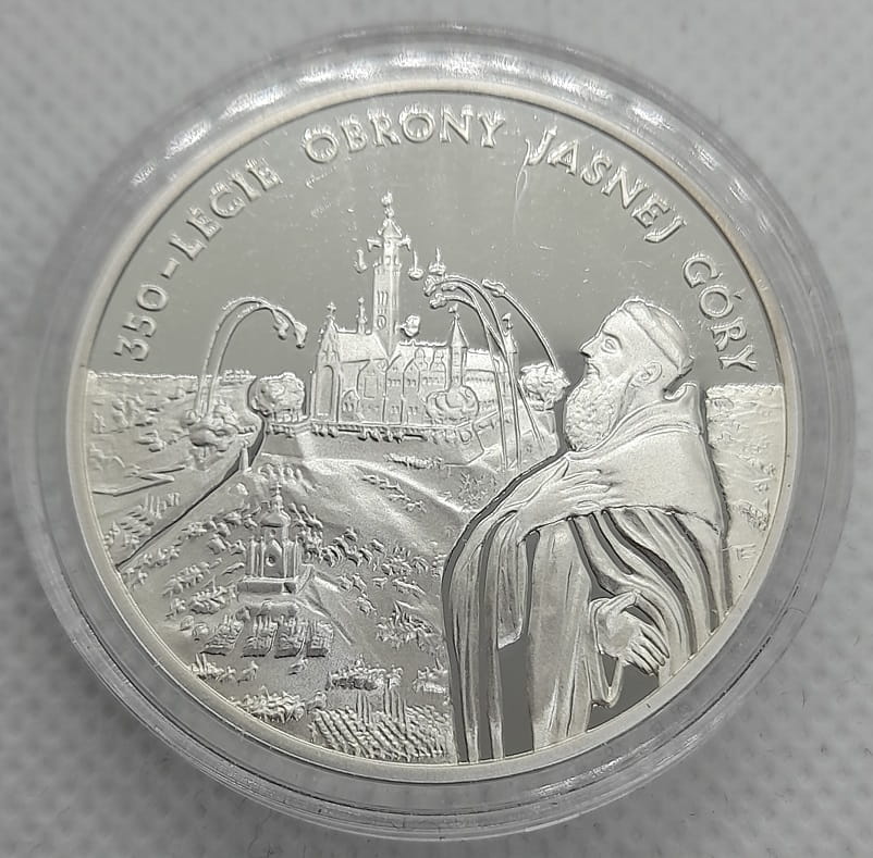 Moneta 20 zł 350-lecie obrony Jasnej Góry 2005 r.