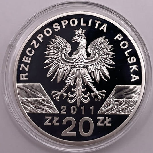 Moneta 20 zł Borsuk 2011 r.