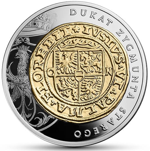 Moneta 20 zł Dukat Zygmunta Starego 2016