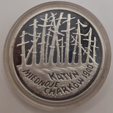 Moneta 20 zł Katyń 1995