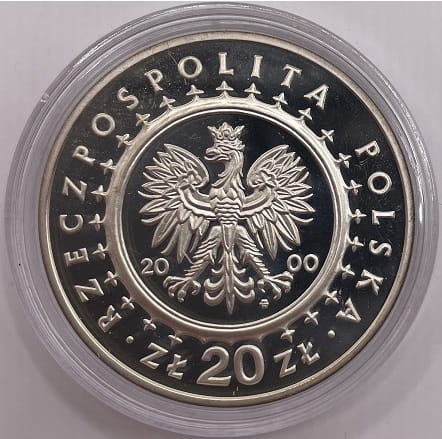 Moneta 20 zł Pałac w Wilanowie 2000 r.