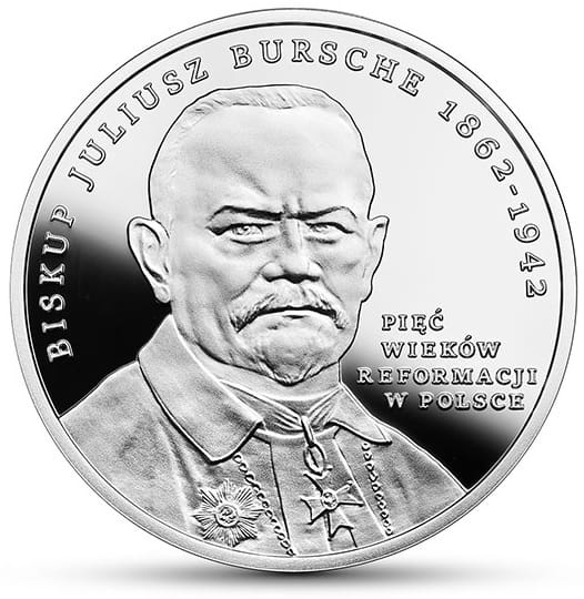 Moneta 20 zł Pięć wieków reformacji w kościele 2017 r.