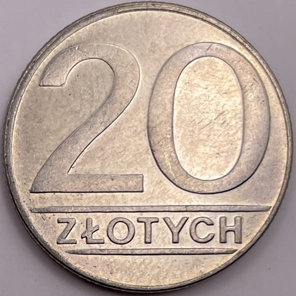Moneta 20 zł 1990