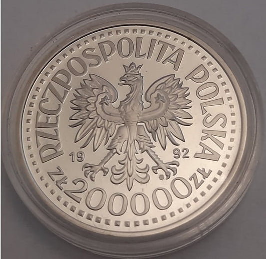 Moneta 200 000 zł Stanisław Staszic 1992