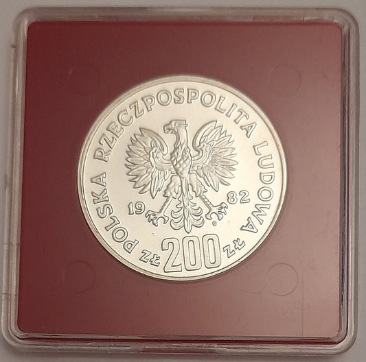 Moneta 200 zł Bolesław III Krzywousty Próba 1982 r.
